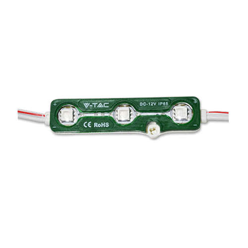 LED модули 12VDC, 1.2W, зелена светлина, диоди SMD5050, 88lm/PC, 160°, IP65