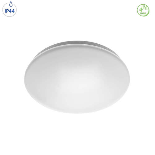 LED плафон с микровълнов сензор GTV LD-WENDM18W-40 18W 220V SMD 3528 4000К 1200lm 120° IP44 Ф335x105 mm