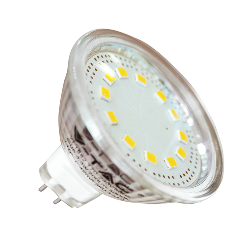 LED лунички 220V V-TAC, 3W, GU5.3, 3000K, 200lm, 110°, стъклено тяло