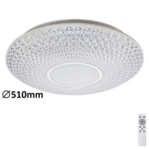 LED ПЛАФОН С ДИСТАНЦИОННО RABALUX CORALIA 1519 72W 220V 5728LM КОНТРОЛ НА ЦВЕТА И ДИМИРАНЕ