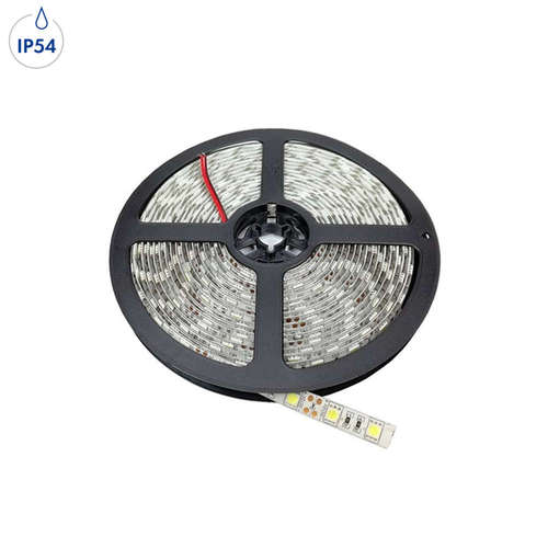 Влагозащитени LED ленти 24V, 14.4W/m, 60 SMD/m, 100lm/W, IP54, топла светлина, гъвкави, 2 години гаранция