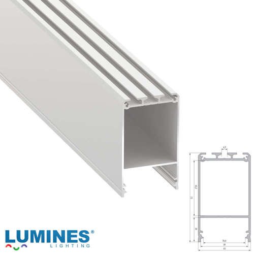 Алуминиев профил за висящ монтаж Lumines Lighting CLARO 10-0464-30