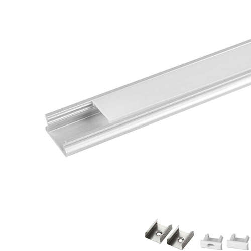 Алуминиеви профили за LED лента Ultralux APN207 2м мат дифузер