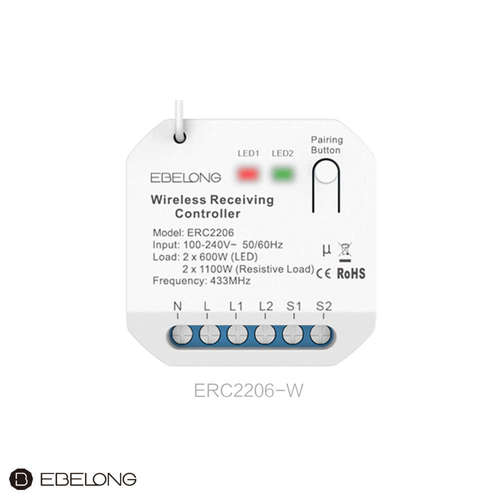 Smart реле за ролетни щори Ebelong ERC2206-W