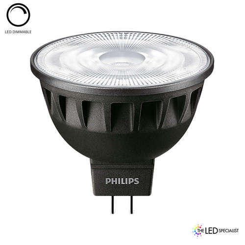 LED луничкa Philips, димируема, 12V, цокъл GU5.3, 6.5W, 2700K, 410lm, 10°, CRI 97