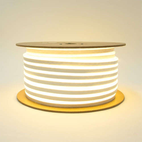 LED неон 24V, 9W/m, SMD2835, 160°, IP65, 3000K, гъвкав