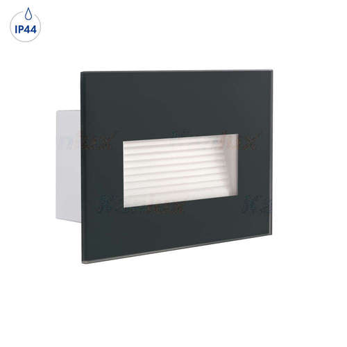 Архитектурно осветително тяло за осветяване на стъпала Kanlux GLASI LED 3W P WW-GR 33692, 220V, 3W, 130lm, 3000K, IP44