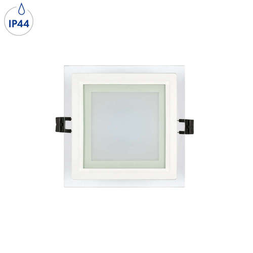 Квадратен LED панел UltraLux LPSG627 за вграждане  6W 2700K 420lm 120° IP44