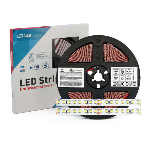 Професионална LED лента 24V Led Labs 16-3006-01 640 LED 2835 SMD 12W 1320lm 2700K RA90