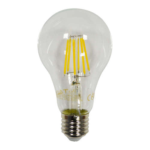 E27 LED крушки Filament 8W, 220V, A67, 6000K, 800lm, 300°