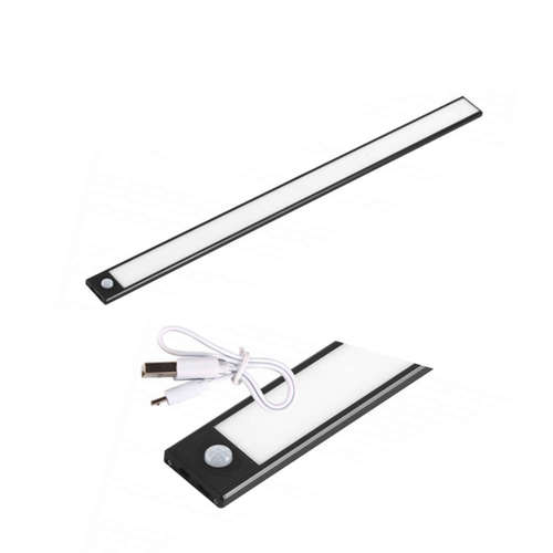 Oсветително тяло на батерия LED 3W 240lm 4500K 5V 1A батерия 3.7V 1800mAh ключ on/off или Auto режим с PIR сензор и с USB кабел за зареждане LVT 0408