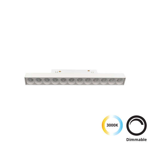 Магнитен линеен LED прожектор 48VDC 14W 1041lm 3000K 24⁰ CRI83 димируем Viokef Lighting 4244407