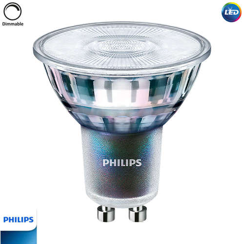 LED луничкa Philips, димируема, 220V, цокъл GU10, 3.9W, 2700K, 265lm, 25°, CRI 97