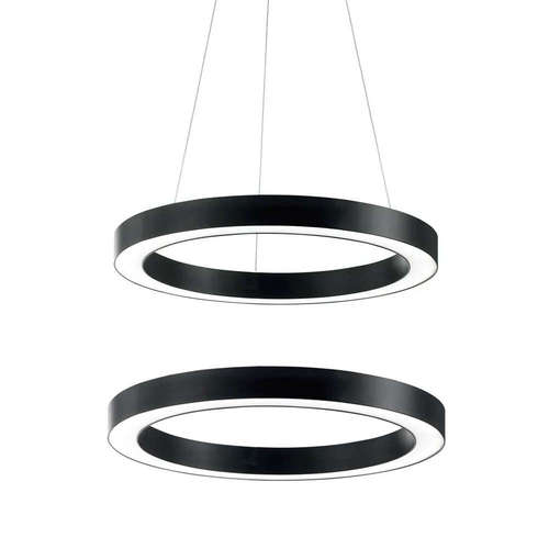 LED плафон Vito PROFILED-PC 2423920, 220VAC, 46W, 6164lm, 4000K, цвят черен, ф600мм, диоди Samsung, с въжета за окачване