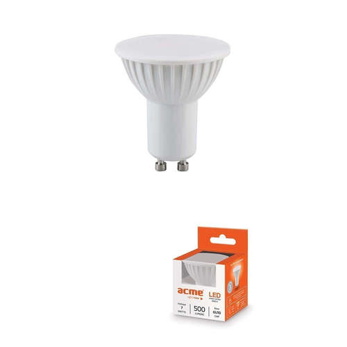 220V LED луничка 7W GU10 500lm 3000K 100° ACME 157565