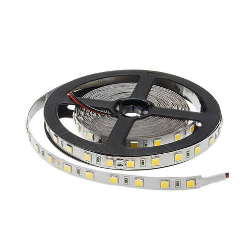 LED ленти 24V, 16W/m, тип диоди 5054, 60 SMD/m, 1100lm/m, IP20, 6000К бяла светлина, гъвкави, 3 години гаранция