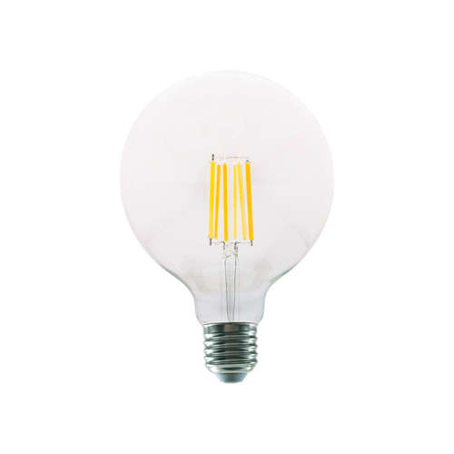 Филамент LED крушка Е27, 220V, 12W, 1600lm, неутрална светлина 4000K, тип форма G125 Aca Lighting PALA12512NW