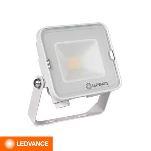 LED прожектор Ledvance IP65 10W 1000lm 4000K 100° бял корпус