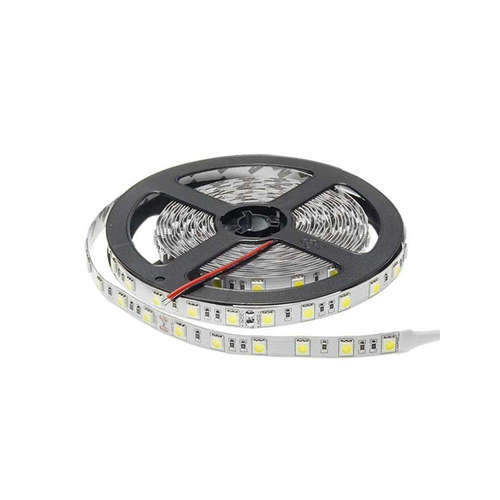 LED ленти 24V, 14.4W/m, тип диоди 5050, 60 SMD/m, 50lm/W, IP20, неутрална светлина, гъвкави, 2 години гаранция