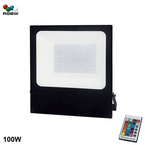 RGB LED прожектор 100W ACA Q100RGBW, 230VAC, IP66, 110°, опционално радио управление