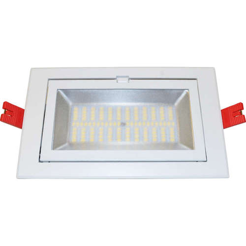 LED луна за вграждане 60W, 220V, 5000K бяла светлина, 160°, SMD диоди, IP20, променлив ъгъл