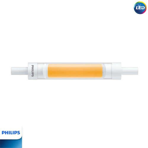 LED лампа за прожектор Philips R7S 118мм, 7.2/60W, 220V, 3000K, 810lm, 300°