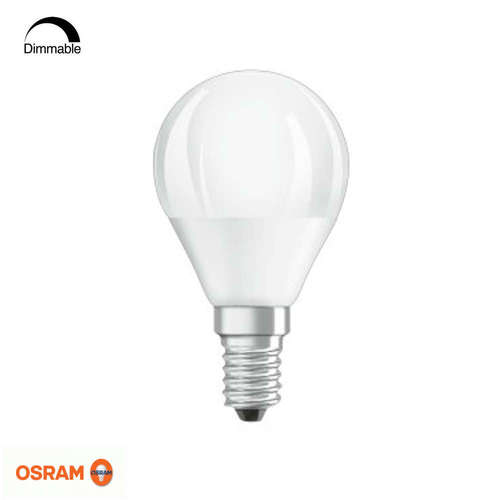 Димируеми LED крушки E14 OSRAM, 5.3W, 220V, 2700K, 470lm, тип форма P45, гаранция 3 години