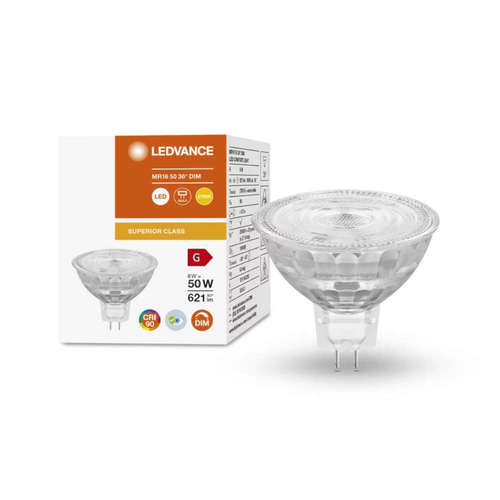 LED луничка Ledvance 12VAC/DC, 8W, 621lm, 2700K, 36°, CRI90, димируема