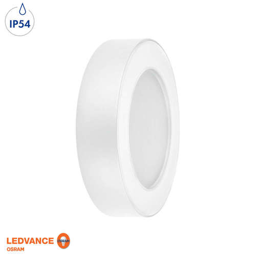 Фасадно LED осветително тяло Osram/LEDvance, 220V, 13W, 600lm, 3000K, IP54, 100°, бяло тяло