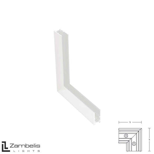 Ъглов механичен конектор за магнитно осветление Zambelis 2082W-C1 48V MAGNETIC System