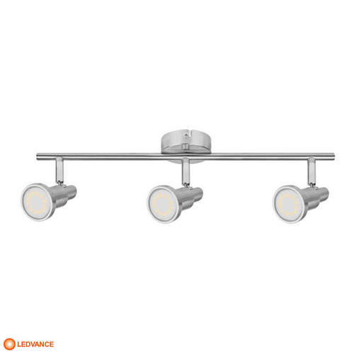 LED осветително тяло за таван LEDVANCE, 220V, 9W, 504lm, 2700K, 120°, IP20, 3xGU10