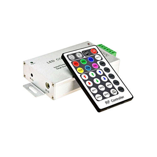 RGB контролер за led осветление, 12/24VDC, 144/288W, 12A, RF, 28 бутона