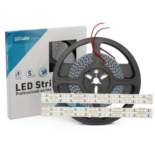 Професионална LED лента 24VDC 25W/m 120lm/W 3000K 1400 SMD253 IP20 CRI80 ролка 5 метра гаранция 5 години