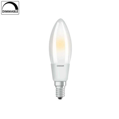 Димируема LED крушка E14 OSRAM, 4.5W, 220V, 2700K, 470lm, тип форма B40