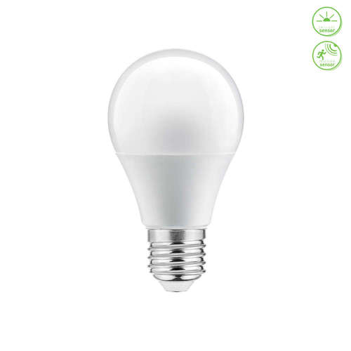 LED крушка със сензор за движение и светлина GTV LD-A60CM3-10W 220V E27 10W 3000K 820lm