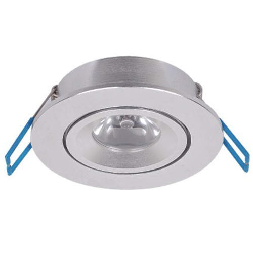 LED ЛУНА ЗА ВГРАЖДАНЕ, КРЪГ, 1W, 220V, IP20, 6000K, 40° 