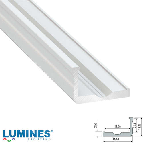 Г образен алуминиев профил за LED лента 3 метра Lumines Lighting 10-0061-30