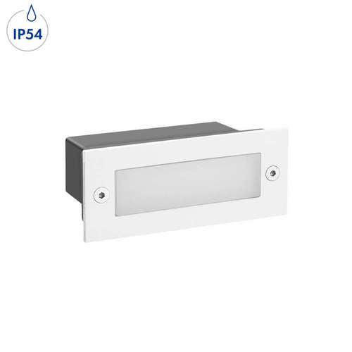 Архитектурен спот за вграждане Aca Lighting PAS230WP 220V, 2W, 3000K, 90lm, IP54