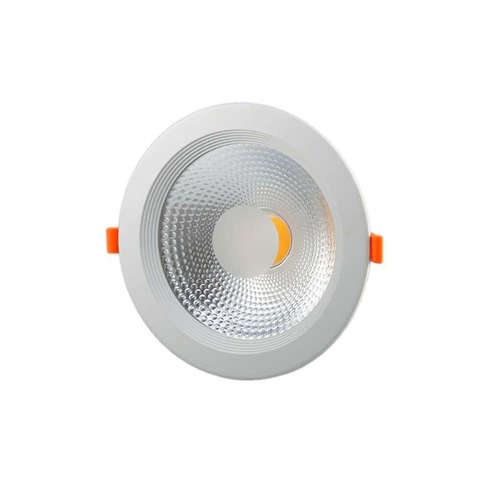 LED луна за вграждане 30W, 220V, 2700K топла светлина, 145°, COB диод, IP20