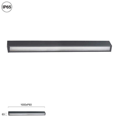 Линейно LED тяло Viokef 4293700 Verona L-1000mm, IP65