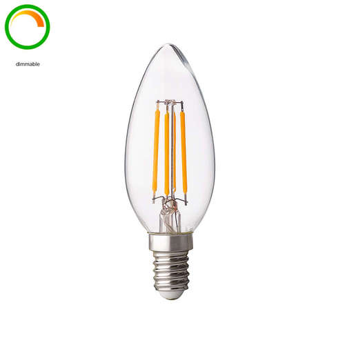 Filament димируема LED крушка Ultralux LFC41442D E14 4W 220V 4200K