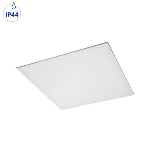 IP44 лед панел GTV PRINCE LD-PR45060-NB, неутрална светлина, бяло тяло, влагоустойчив 