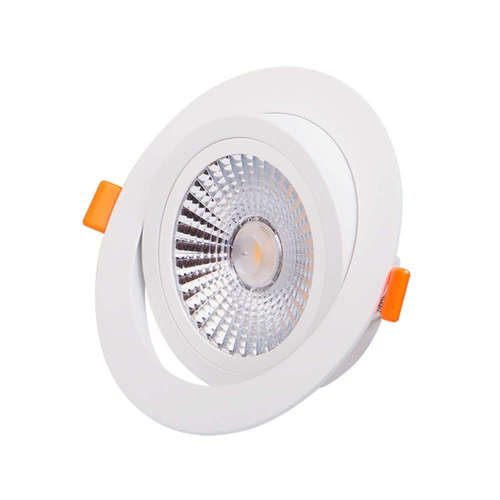 LED луна за вграждане 18W, 220V, неутрална светлина 4200K, 1800lm, IP20, 120°, бяла, подвижна