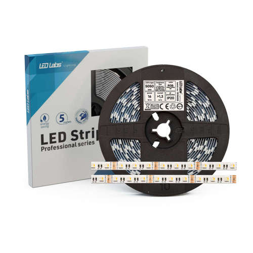 RGBNW LED лента Led Labs PRO 3Y 16-2018-01 12VDC 300 LED 5050 SMD 16W/m Multicolor