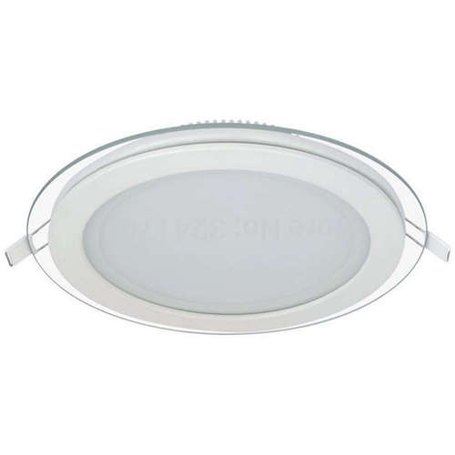 LED панели за вграждане 12W, 220V, 6000K, 790lm, 180°, с драйвер, стъклено тяло