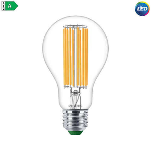 LED крушка Philips E27, 5.2W, 1095lm, 4000K, CRI80, 360°, стъклен балон, ултра ефективна 210lm/W, гаранция 5 години