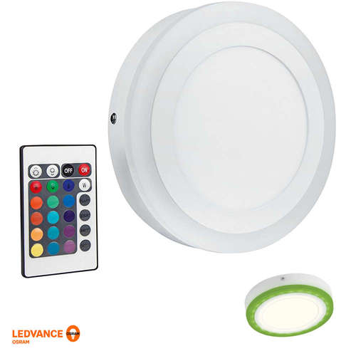 RGB LED панел за външен монтаж Osram, 220V, 19W, 780lm, 3000K/RGB, IP20, димируем