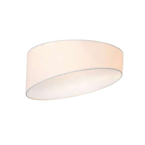 Плафон ACA Lighting Pablo AD8030WH 220V IP20 метална структура облечена с текстил в цвят бял бял акрилен дифузер фасунги 3xЕ27