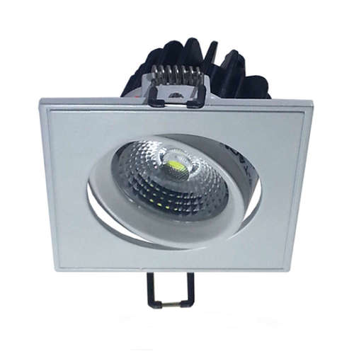 LED луна за вграждане, квадратна, променлив ъгъл, 3W, 220V, IP20, 6000K, 330lm, 120°