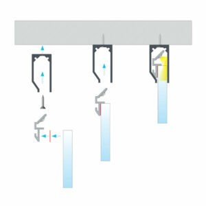 Алуминиев профил за светещ рафт Lumines Lighting I10 10-0464-30